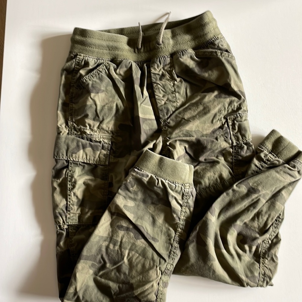 GapKids Boys Youth Size M Lined Camouflage Drawstring Cargo Pant